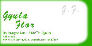 gyula flor business card